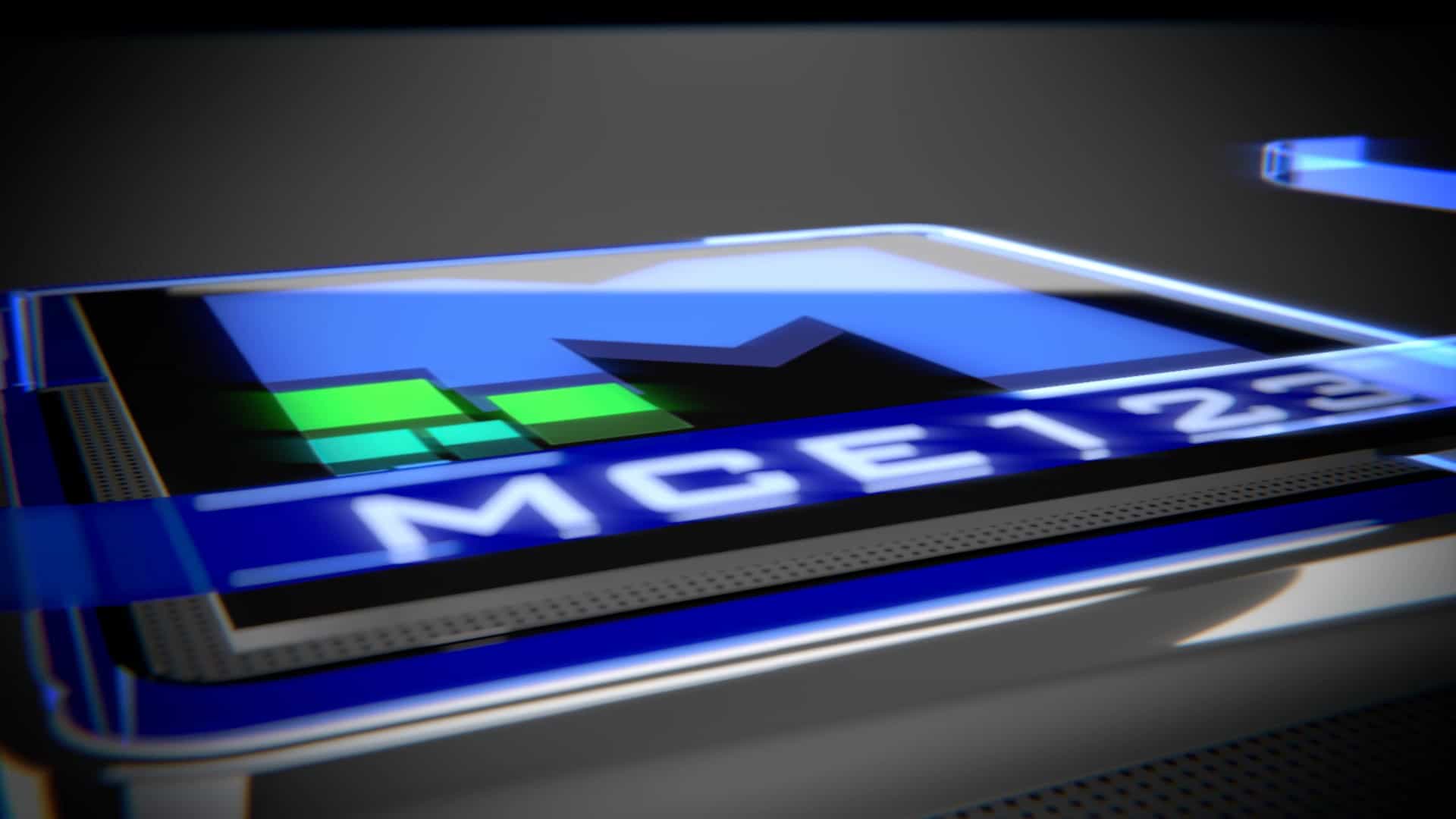MCE123 Glass and Chrome Logo Intro Video