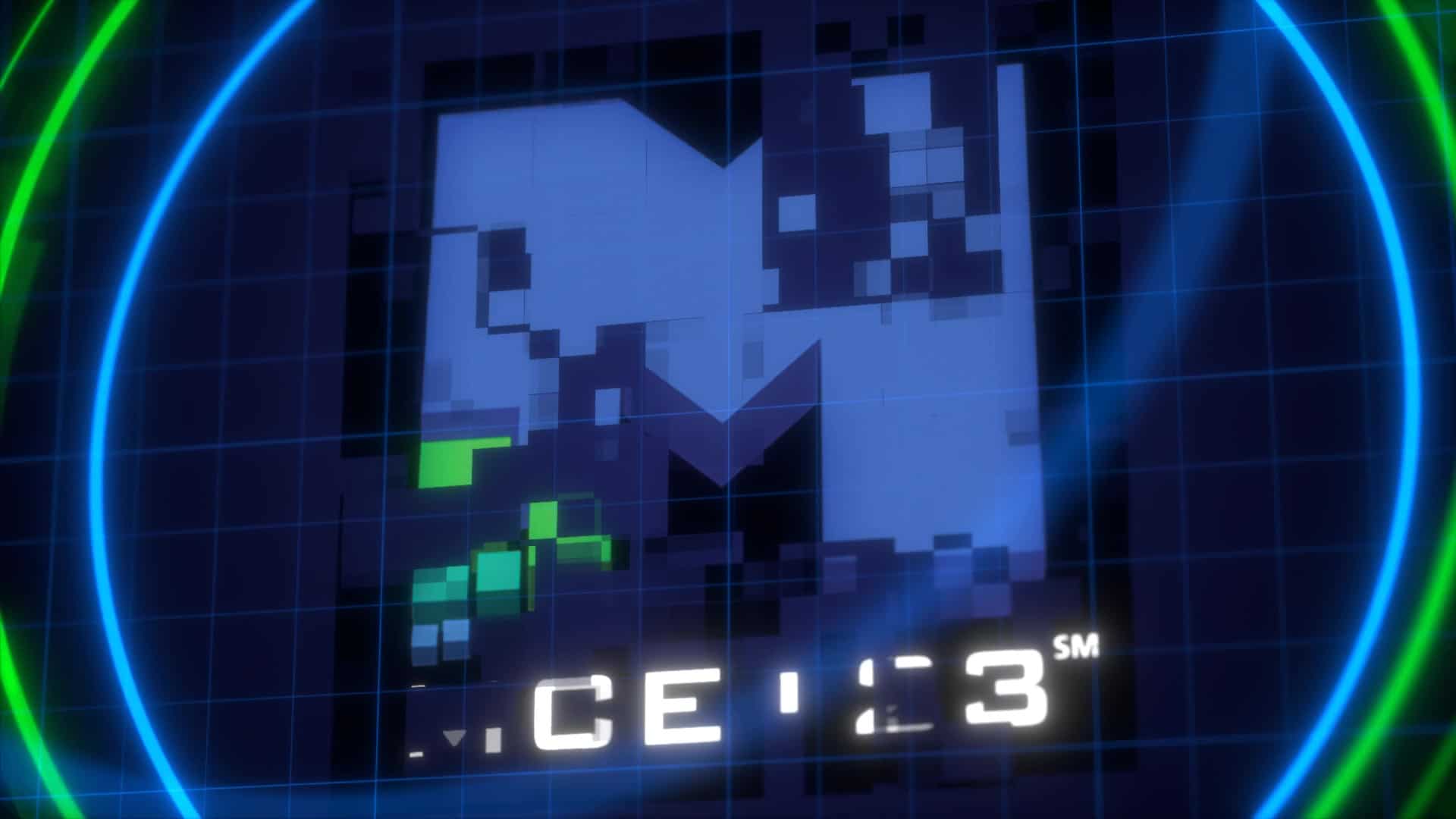 MCE123 Holographic Logo Intro Video