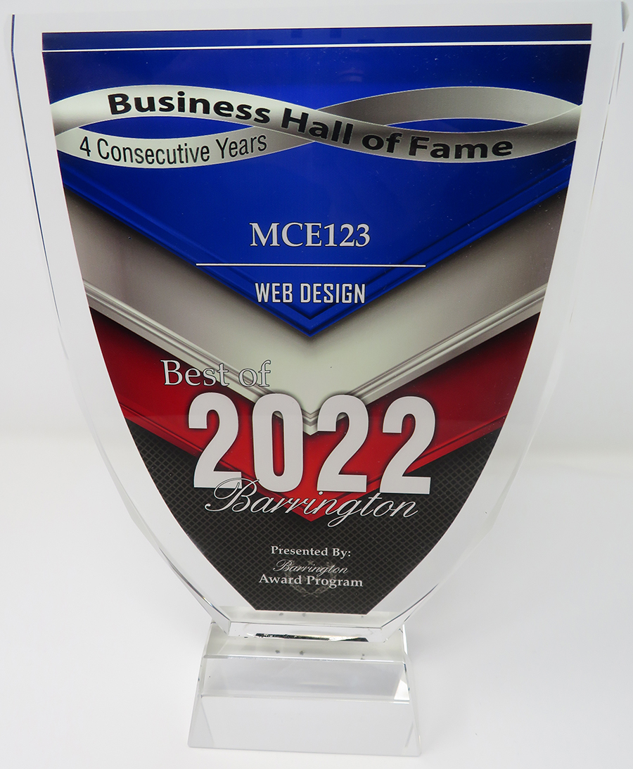 MCE123 - Website Designer - Best of 2022 - Barrington Award